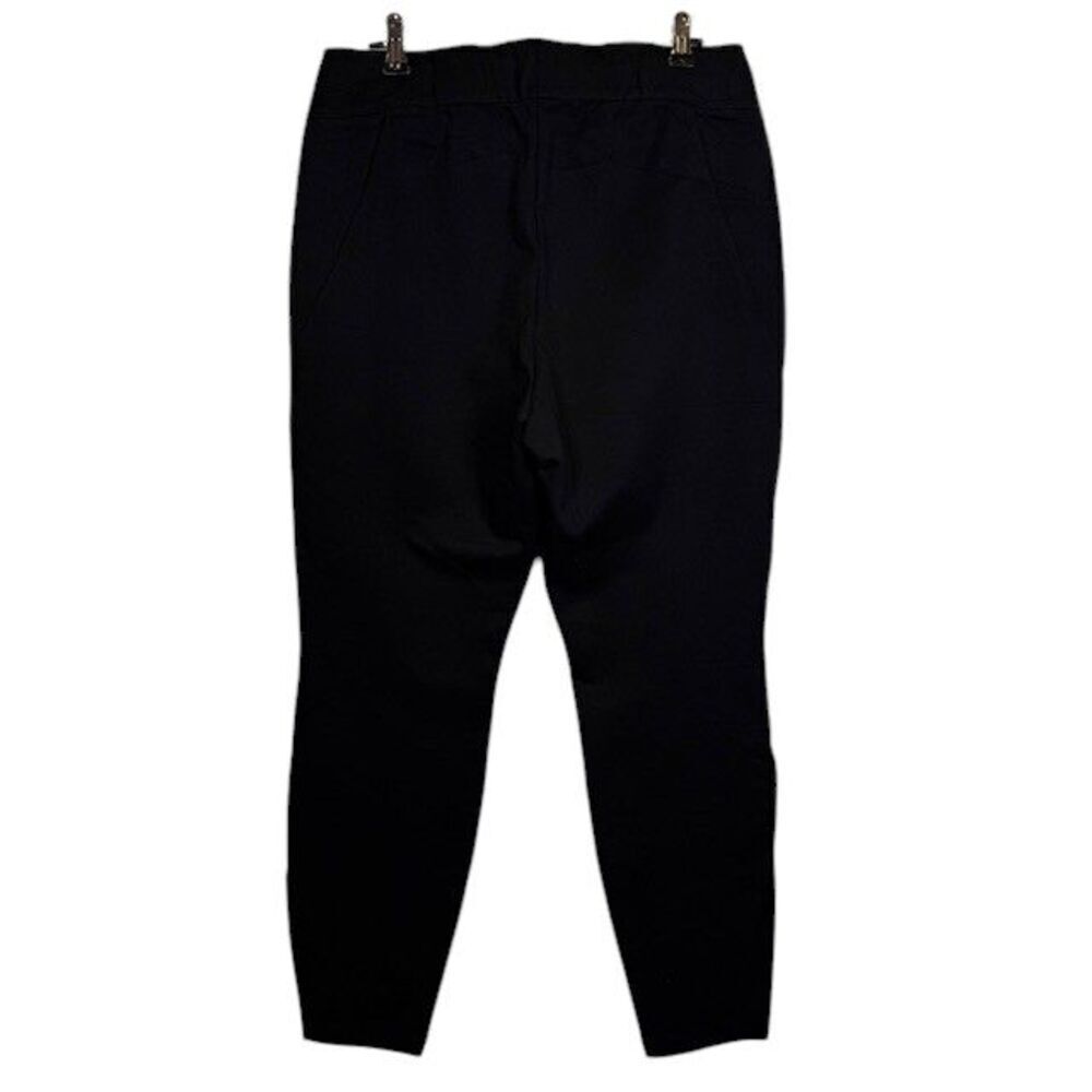 Lafayette 148 Stanton Stretch‎ Milano Pull On Pants Black Size Medium
